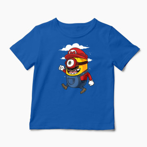 Tricou Minion Super Mario Bros - Copii-Albastru Regal